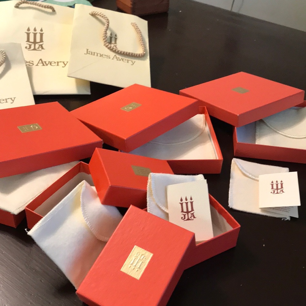 James Avery boxes and bags
